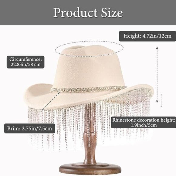 Cowgirl shiny hat main image 4